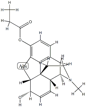 3-O-propanoylmorphine Struktur