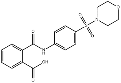 2-{[4-(4-morpholinylsulfonyl)anilino]carbonyl}benzoic acid Struktur