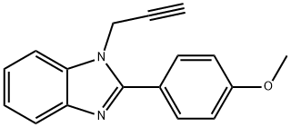 methyl 4-[1-(2-propynyl)-1H-benzimidazol-2-yl]phenyl ether Struktur