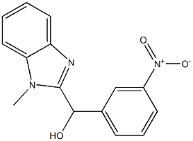 1-Methyl-α-(3-nitrophenyl)-1H-benzimidazole-2-methanol Struktur