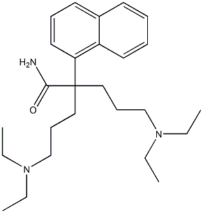 α,α-Bis[3-(diethylamino)propyl]-1-naphthaleneacetamide Struktur