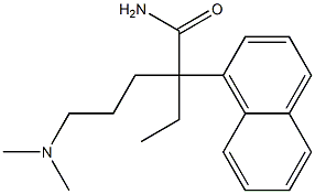 α-[3-(Dimethylamino)propyl]-α-ethyl-1-naphthaleneacetamide Struktur