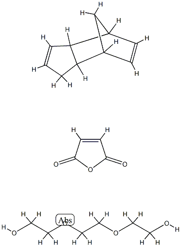 2,5-Furandione, polymer with 2,2'- [1,2-ethanediylbis(oxy)] bis [ethanol] and 3a, 4, 7, 7a-tetrahydro-4, 7-methano-1H-indene Struktur