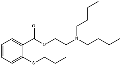 2-(Dibutylamino)ethyl=o-(propylthio)benzoate Struktur