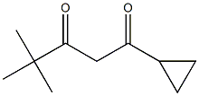 1-cyclopropyl-4,4-dimethylpentane-1,3-dione Struktur