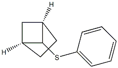 (1α,4α)-5β-(Phenylthio)bicyclo[2.1.1]hexane Struktur