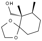 1,4-Dioxaspiro[4.5]decane-6-methanol,6,7-dimethyl-,(6R,7R)-rel-(9CI) Struktur