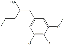 α-Propyl-3,4,5-trimethoxybenzeneethanamine Struktur