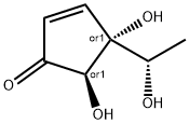 2-Cyclopenten-1-one, 4,5-dihydroxy-4-[(1R)-1-hydroxyethyl]-, (4S,5S)-rel- (9CI) Struktur