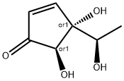 2-Cyclopenten-1-one, 4,5-dihydroxy-4-[(1R)-1-hydroxyethyl]-, (4R,5R)-rel- (9CI) Struktur