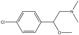 4-Chloro-N,N-dimethyl-β-methoxybenzeneethanamine Struktur