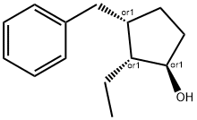 Cyclopentanol, 2-ethyl-3-(phenylmethyl)-, (1R,2R,3S)-rel- (9CI) Struktur