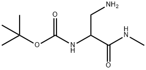 Carbamic acid, [1-(aminomethyl)-2-(methylamino)-2-oxoethyl]-, 1,1- Struktur