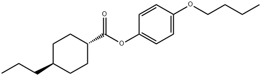 4β-Propyl-1α-cyclohexanecarboxylic acid 4-butoxyphenyl ester Struktur