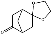 Spiro[bicyclo[2.2.1]heptane-2,2’-[1,3]dioxolan]-5-one Struktur