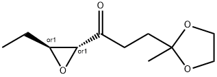 1-Propanone,1-[(2R,3S)-3-ethyloxiranyl]-3-(2-methyl-1,3-dioxolan-2-yl)-,rel-(9CI) Struktur