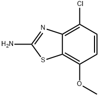 2-Benzothiazolamine,4-chloro-7-methoxy-(9CI) Struktur