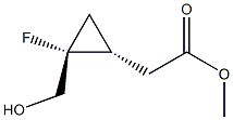 1,2-Cyclopropanedimethanol,1-fluoro-,alpha2-acetate,(1R,2S)-rel-(9CI) Struktur