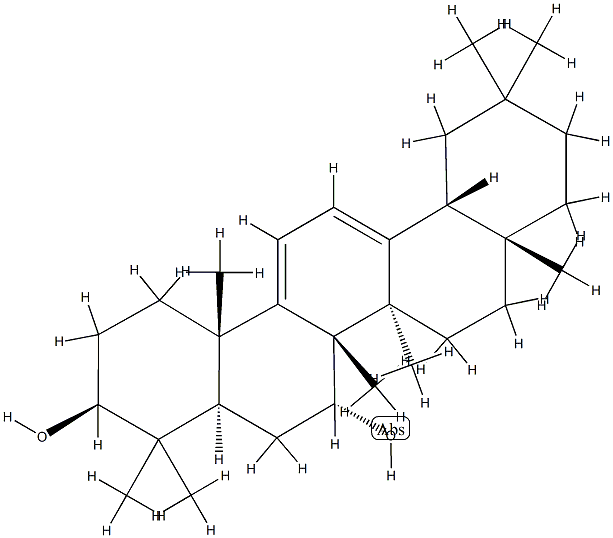 Oleana-9(11),12-diene-3β,7α-diol Struktur