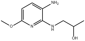 2-Propanol,1-[(3-amino-6-methoxy-2-pyridinyl)amino]-(9CI) Struktur