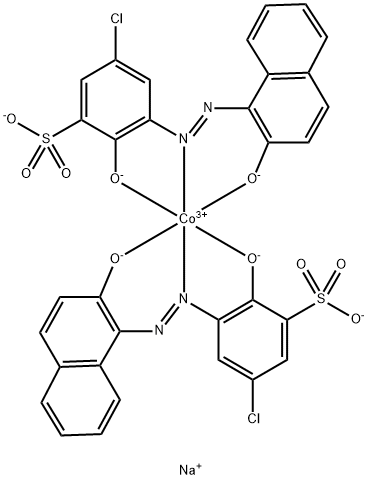 trisodium bis[5-chloro-2-hydroxy-3-[(2-hydroxy-1-naphthyl)azo]benzenesulphonato(3-)]cobaltate(3-) 