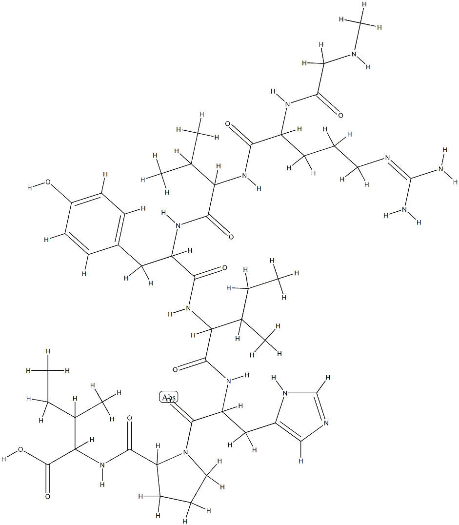 SAR-1-ILE-8-ANGIOTENSIN II ACETATE Struktur