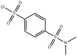 4-(dimethylsulfamoyl)benzene-1-sulfonyl chloride Struktur