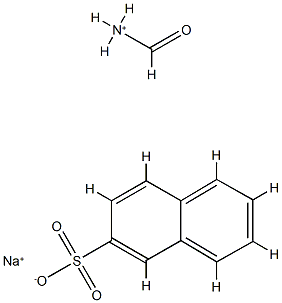 2-Naphthalenesulfonic acid, polymer with formaldehyde, ammonium sodium salt Struktur