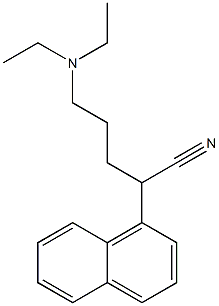 α-[3-(Diethylamino)propyl]-1-naphthaleneacetonitrile Struktur