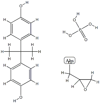 Phosphoric acid, polymer with (chloromethyl)oxirane and 4,4-(1-methylethylidene)bisphenol Struktur