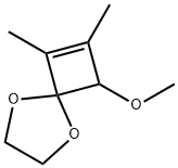 5,8-Dioxaspiro[3.4]oct-1-ene,3-methoxy-1,2-dimethyl-(9CI) Struktur