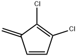 1,3-Cyclopentadiene,1,2-dichloro-5-methylene-(9CI) Struktur