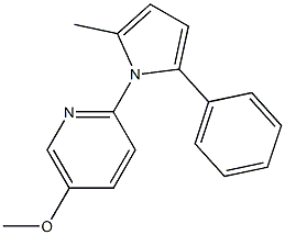 methyl 6-(2-methyl-5-phenyl-1H-pyrrol-1-yl)-3-pyridinyl ether Struktur