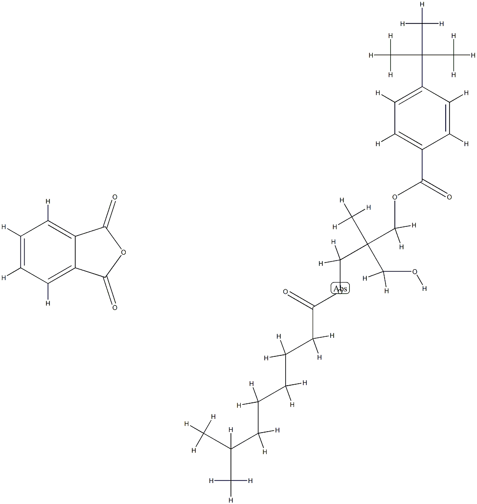 Isononanoic acid,trimethylolethane,phthalic anhydride alkyd resin,4-tert-butylbenzoic acid modified 。 Struktur