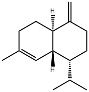 (1R)-1,2,3,4,4aβ,5,6,8aα-Octahydro-7-methyl-4-methylene-1β-isopropylnaphthalene Struktur