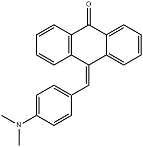 10-(4-(DIMETHYLAMINO)BENZYLIDENE)-9-ANTHRONE Struktur