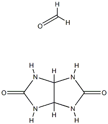 Imidazo4,5-dimidazole-2,5(1H,3H)-dione, tetrahydro-, polymer with formaldehyde, butylated Struktur