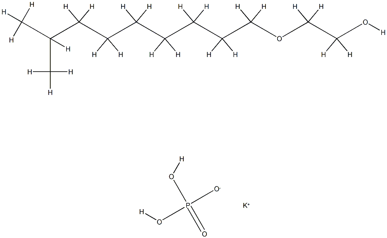 Poly(oxy-1,2-ethanediyl), .alpha.-isodecyl-.omega.-hydroxy-, phosphate, potassium salt Struktur