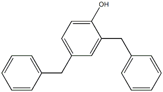 2,4(or 2,6)-dibenzylphenol Struktur