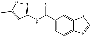 6-Benzothiazolecarboxamide,N-(5-methyl-3-isoxazolyl)-(9CI) Struktur