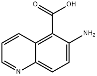 5-Quinolinecarboxylicacid,6-amino-(9CI) Struktur