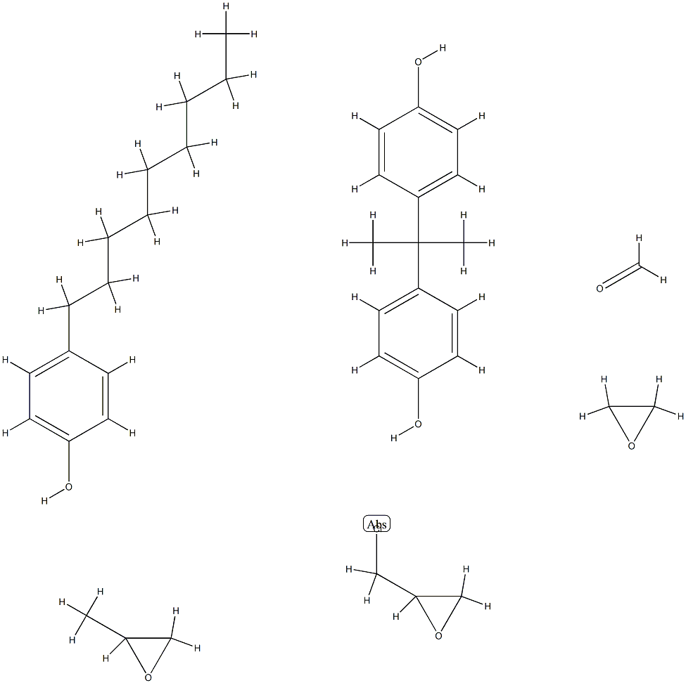 Formaldehyde, polymer with (chloromethyl)oxirane, 4,4-(1-methylethylidene)bisphenol, methyloxirane, 4-nonylphenol and oxirane Struktur