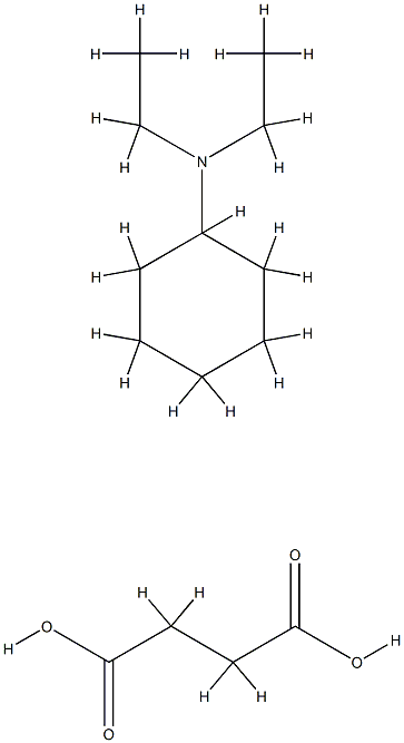 succinic acid, compound with N,N-diethylcyclohexylamine (1:1) Struktur