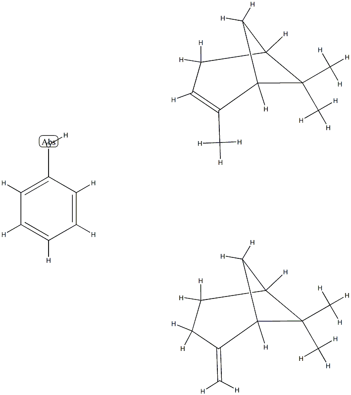 Phenol, polymer with 6,6-dimethyl-2-methylenebicyclo3.1.1heptane and 2,6,6-trimethylbicyclo3.1.1hept-2-ene Struktur