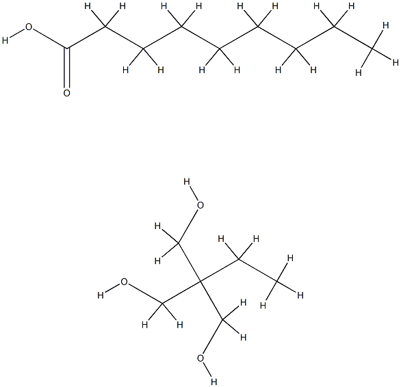 Nonanoic acid, polymer with 2-ethyl-2-(hydroxymethyl)-1,3-propanediol Struktur