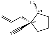 Cyclopentanecarbonitrile, 2-hydroxy-1-(2-propenyl)-, (1R,2R)-rel- (9CI) Struktur