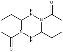 1,2,4,5-Tetrazine,1,4-diacetyl-3,6-diethylhexahydro-(9CI) Struktur