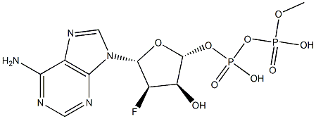 2'-deoxy-2'-fluoroadenosine 5'-diphosphate Struktur