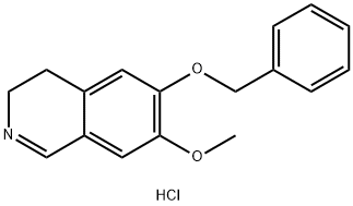 6-BENZYLOXY-7-MEO-3,4-2H-ISOQUINOLINE, HYDROCHLORIDE Struktur