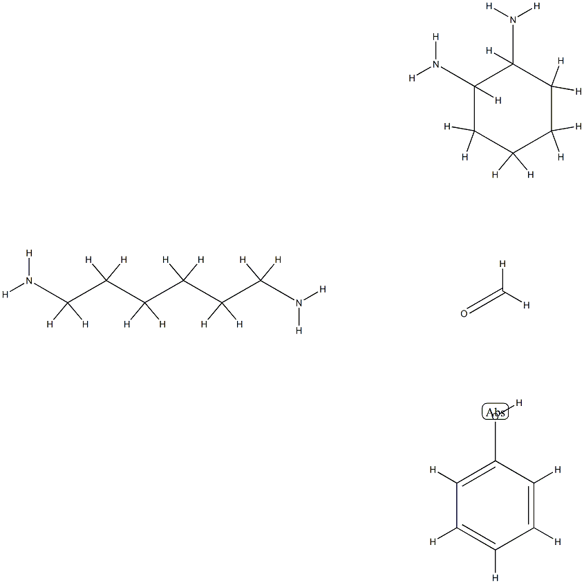 Phenol, polymer with 1,2-cyclohexanediamine, formaldehyde and 1,6-hexanediamine Struktur